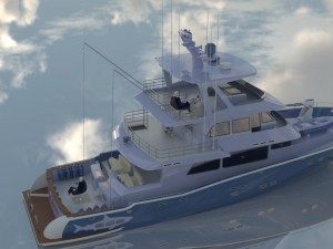 trawler yacht - boat - ship trawler concept 3D 模型