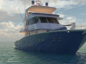 trawler yacht - boat - ship trawler concept 3D 模型