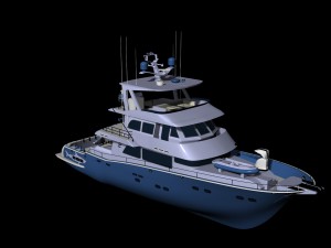 trawler yacht - boat - ship trawler concept 3D 模型