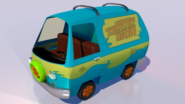 mystery machine 3D Model .c4d .max .obj .3ds .fbx .stl .blend 