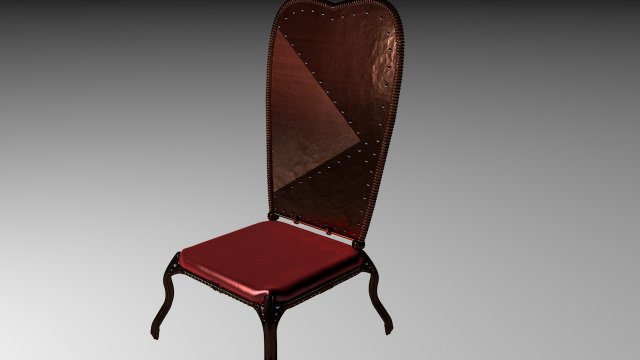 steampunk chair 3D Model .c4d .max .obj .3ds .fbx .stl .blend 