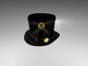 スチームパンクの帽子 3Dモデル
