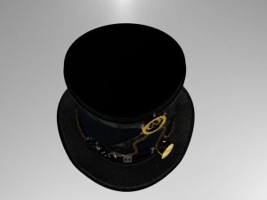 スチームパンクの帽子 3Dモデル