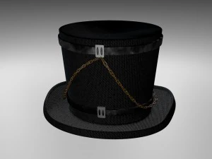 スチームパンクの帽子 3Dモデル
