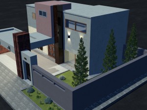 modern house 3D Model