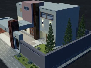 moderne woning 3D Model