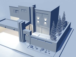 modern house 3Dモデル