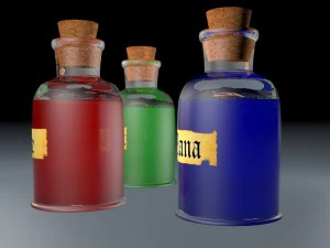potion bottles 3D Model