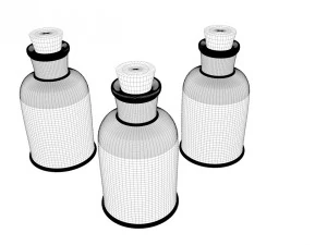potion bottles 3D Model