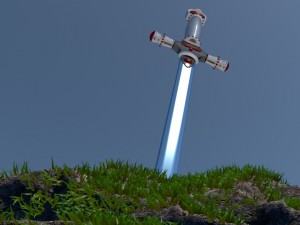 excalibur sword Model 3D