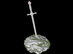 excalibur sword Model 3D