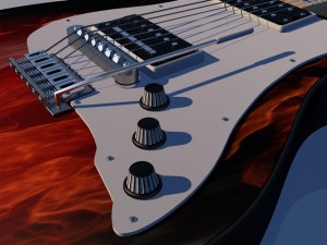 eletric guitar 3D Model