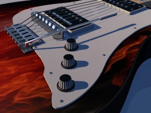 elektrische gitaar 3D Model
