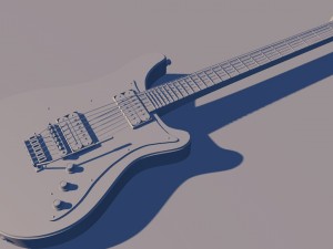 eletric guitar 3D 模型