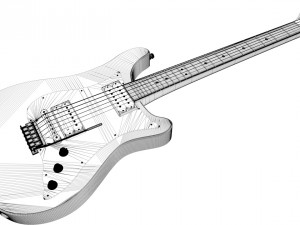 eletric guitar 3D 模型
