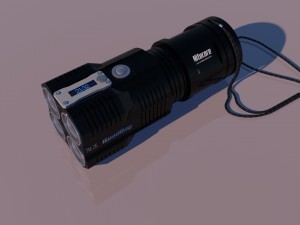 tactical flashlight 3D Model
