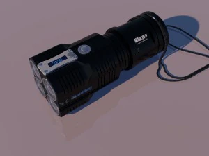 tactische zaklamp 3D Model