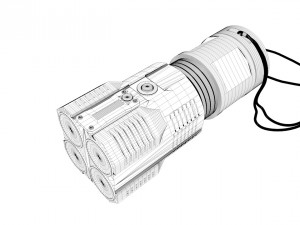 tactical flashlight 3D-Modell
