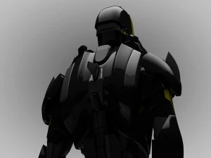 iron man black 3D Model