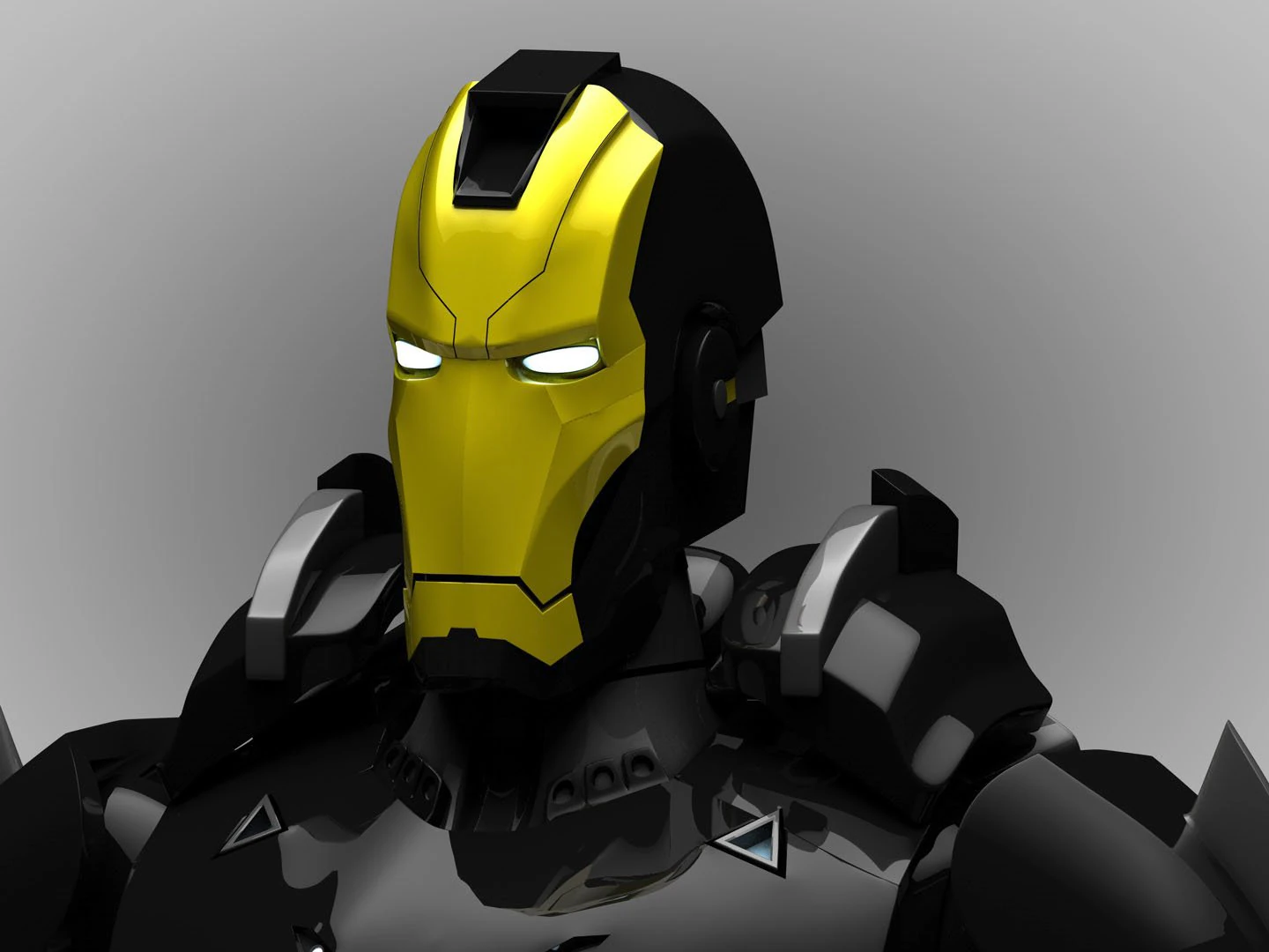 iron man black 3D Model .c4d .max .obj .3ds .fbx .stl .blend 