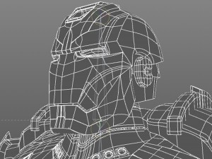 iron man black 3D Modell