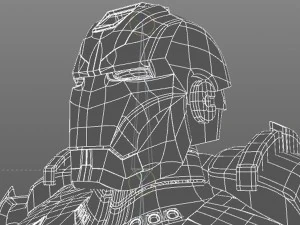iron man black 3D Model
