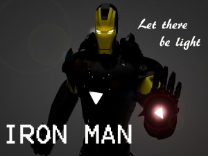 iron man black 3D Modell