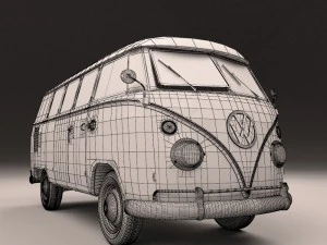 kombi 1967 3D Model