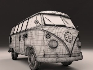 kombi 1967 3D Model