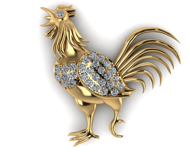 chicken pendant Modelo de Impressão 3D .c4d .max .obj .3ds .fbx .stl .blend 