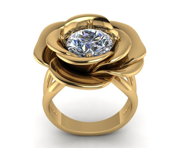 rose ring Model do druku 3D .c4d .max .obj .3ds .fbx .stl .blend 