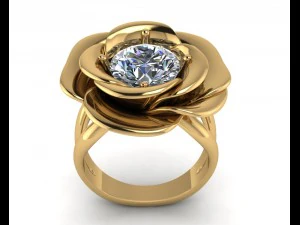 rose ring 3D Print Model