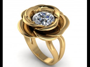 rose ring Model do druku 3D