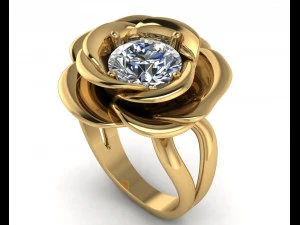 rose ring 3D Print Model