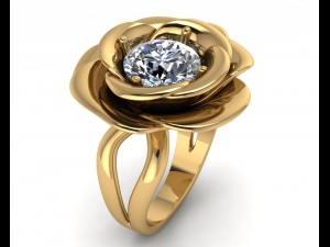 rose ring Model do druku 3D