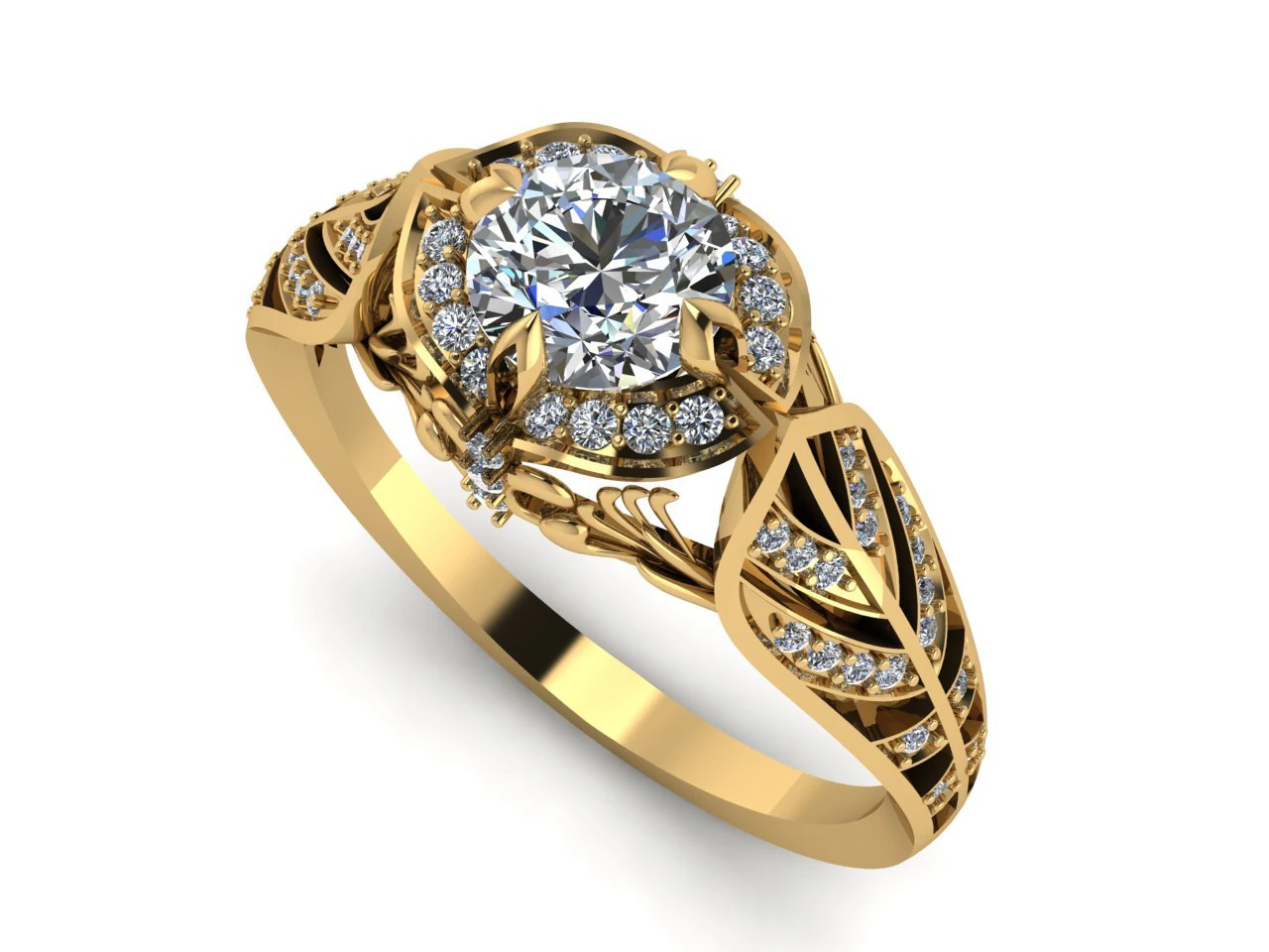 ring 01 3D Print Model .c4d .max .obj .3ds .fbx .stl .blend 