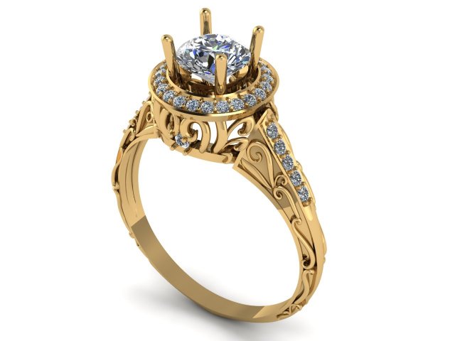 ring 02 3D Print Model .c4d .max .obj .3ds .fbx .stl .blend 