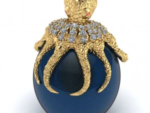 pingente de polvo Modelo 3D