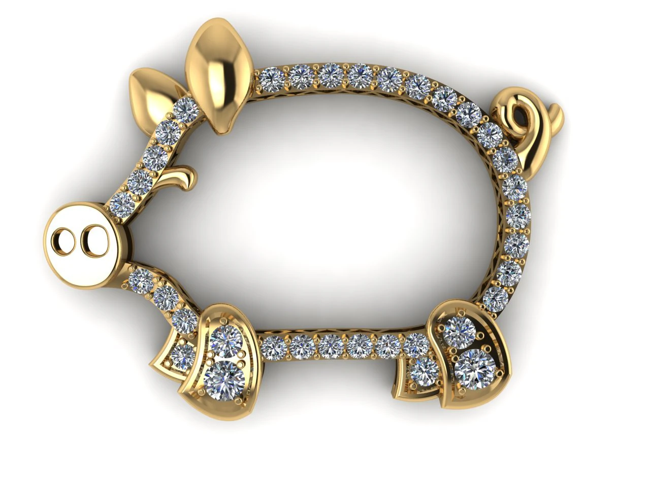 кулон 03 3D Модель .c4d .max .obj .3ds .fbx .stl .blend 