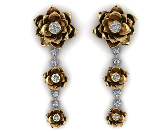 earring 01 3D 模型 .c4d .max .obj .3ds .fbx .stl .blend 