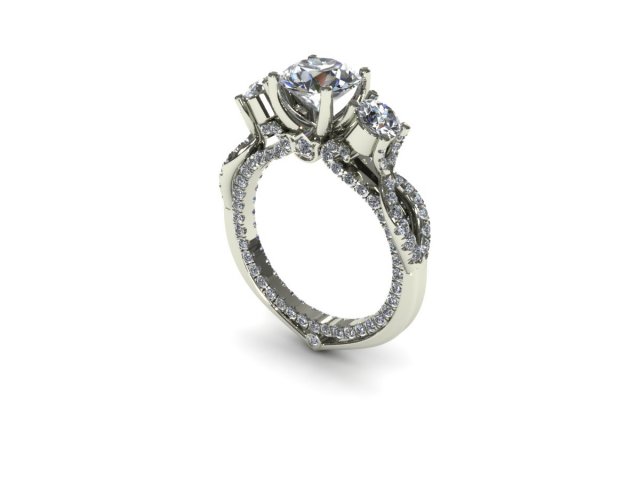 ring 02 3D Модель .c4d .max .obj .3ds .fbx .stl .blend 