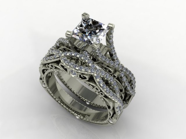 ring 010 3D Model .c4d .max .obj .3ds .fbx .stl .blend 