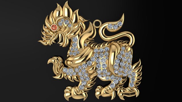 pendant07 3D Model .c4d .max .obj .3ds .fbx .stl .blend 