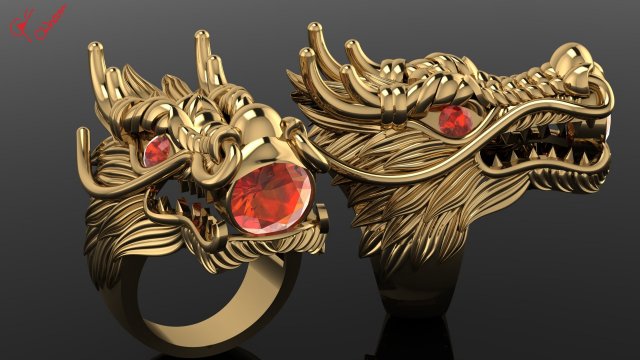ring0023 3D Модель .c4d .max .obj .3ds .fbx .stl .blend