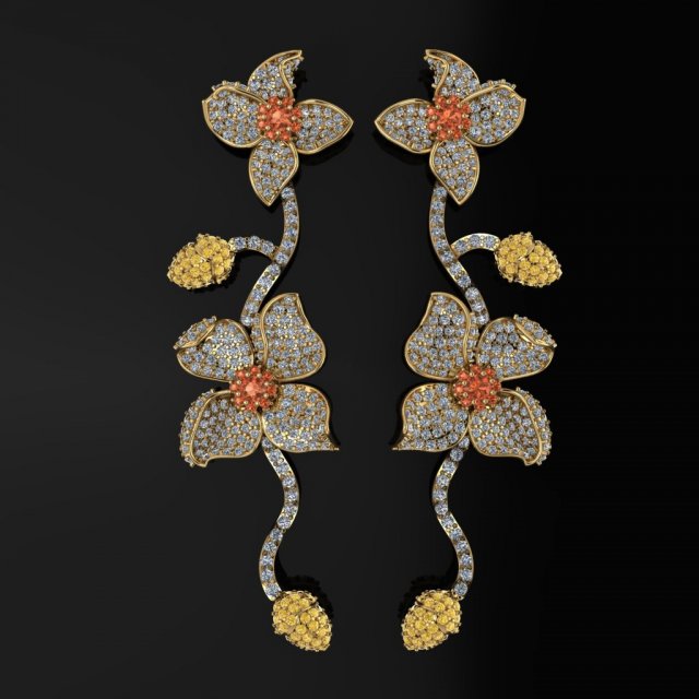 earring002 3D Model .c4d .max .obj .3ds .fbx .stl .blend 