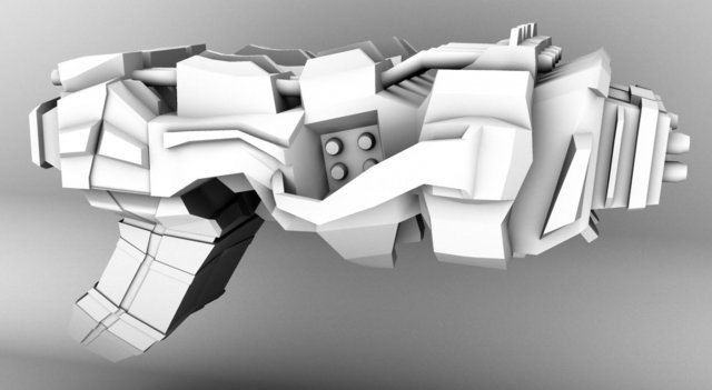 space ray Modelo 3D .c4d .max .obj .3ds .fbx .stl .blend 
