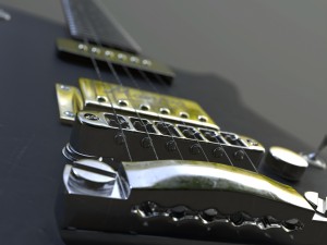 manson electric guitar Modello 3D