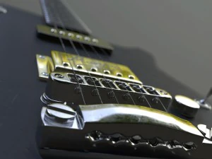 manson electric guitar 3D Model
