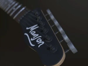 manson electric guitar 3D Model