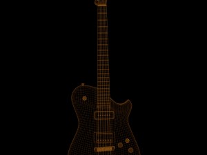 manson electric guitar Modello 3D